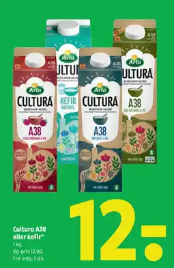 Coop 365 Cultura A38 eller kefir tilbud