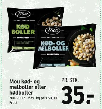 SPAR Mou kød- og melboller eller kødboller tilbud