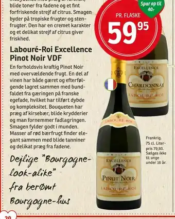SPAR Labouré-Roi Excellence Pinot Noir VDF tilbud