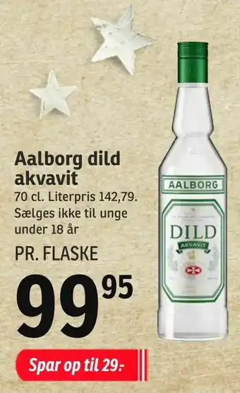 SPAR Aalborg dild akvavit tilbud