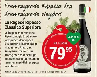SPAR Le Ragose Ripasso Classico Superiore tilbud