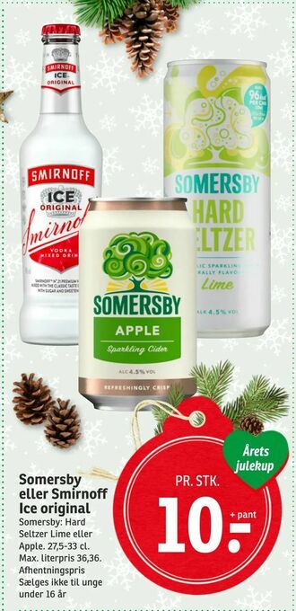 SPAR Somersby eller Smirnoff Ice original tilbud