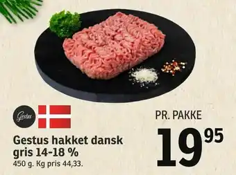 SPAR Gestus hakket dansk gris 14-18 % tilbud