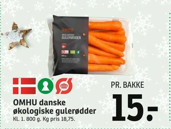 SPAR OMHU danske økologiske gulerødder tilbud