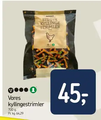 Føtex Vores kyllingestrimler tilbud