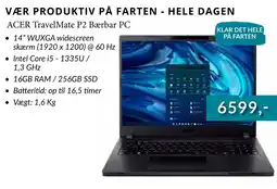 Tjdata ACER TravelMate P2 Bærbar PC tilbud