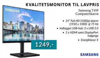 Tjdata Samsung T45F Computerskærm tilbud