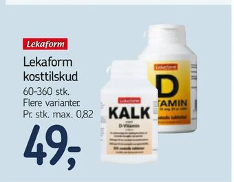 Føtex Lekaform kosttilskud tilbud