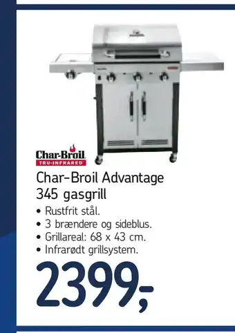 Føtex Char-Broil Advantage 345 gasgrill tilbud