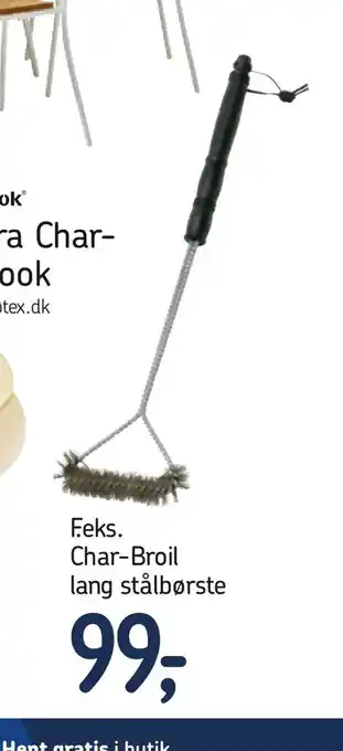 Føtex Char-Broil lang stålbørste tilbud