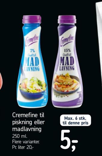 Føtex Cremefine til piskning eller madlavning tilbud