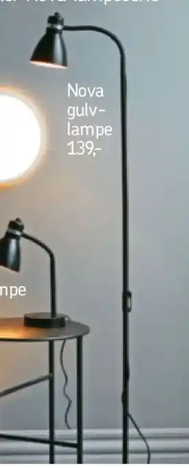 Føtex Nova gulv lampe tilbud