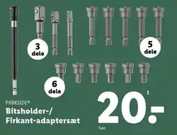 Lidl PARKSIDE Bitsholder-/Firkant-adaptersæt tilbud