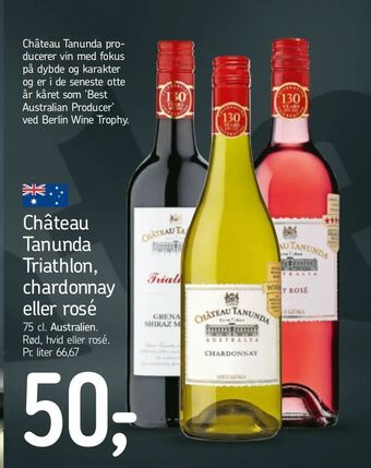 Føtex Château Tanunda Triathlon, chardonnay eller rosé tilbud