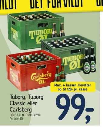 Føtex Tuborg, Tuborg Classic eller Carlsberg tilbud
