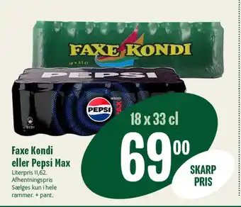 Min Købmand FAXE RONDI eller PEPSI Max tilbud