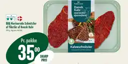 Min Købmand BBQ Marinerede Schnitzler af Yderlår af Dansk Kalv tilbud