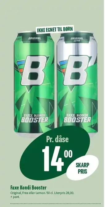 Min Købmand FAXE KONDI Booster tilbud