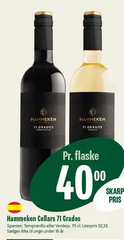 Min Købmand Hammeken Cellars 71 Grados tilbud