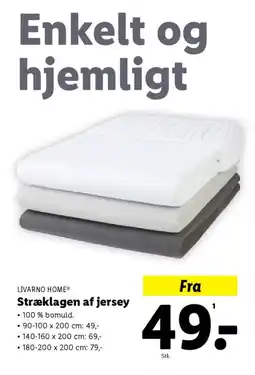 Lidl LIVARNO HOME® Stræklagen af jersey tilbud