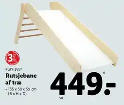 Lidl PLAYTIVE® Rutsjebane af træ tilbud