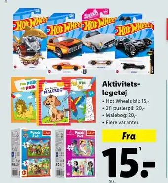 Lidl Aktivitets- legetøj tilbud