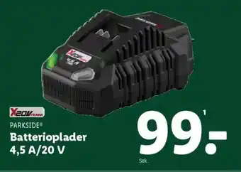 Lidl PARKSIDE® Batterioplader 4,5 A/20 V tilbud