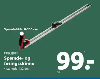 Lidl PARKSIDE® Spænde- og føringsskinne tilbud