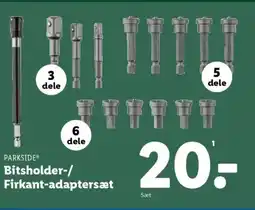 Lidl PARKSIDE® Bitsholder-/ Firkant-adaptersæt tilbud