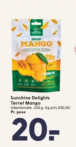 SPAR Sunshine Delights Tørret Mango tilbud