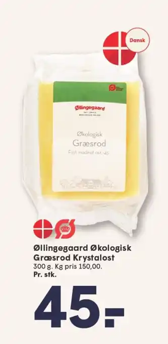 SPAR Øllingegaard Økologisk Græsrod Krystalost tilbud