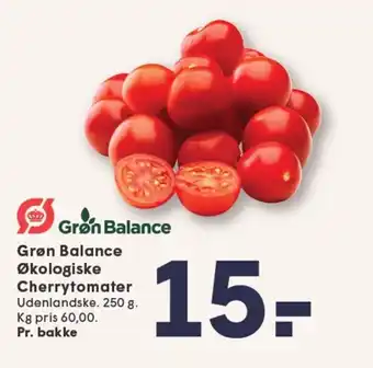 SPAR Grøn Balance Økologiske Cherrytomater tilbud