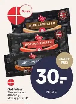 SPAR Gøl Pølser tilbud