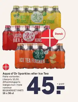 SPAR Aqua d'Or Sparkles eller Ice Tea tilbud