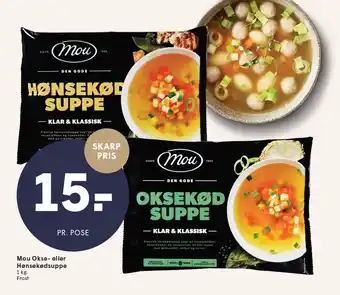 SPAR MOU Okse- eller Hønsekødsuppe tilbud