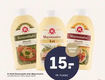 SPAR K-Salat Remoulade eller Mayonnaise tilbud