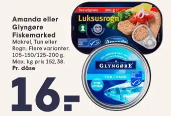 SPAR Amanda eller Glyngøre Fiskemarked tilbud