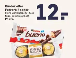 SPAR Kinder eller Ferrero Rocher tilbud