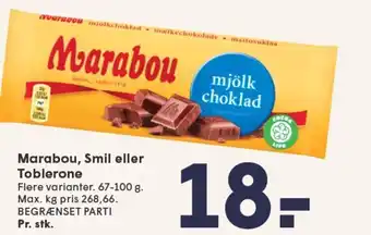 SPAR Marabou, Smil eller Toblerone tilbud