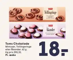 SPAR Toms Chokolade tilbud