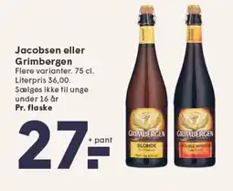 SPAR Jacobsen eller Grimbergen tilbud