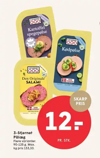 SPAR 3-Stjernet Pålæg tilbud