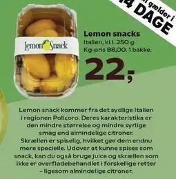 SuperBrugsen Lemon snacks tilbud