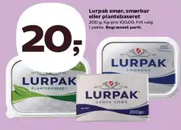 SuperBrugsen Lurpak smør, smørbar eller plantebaseret tilbud