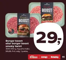 SuperBrugsen Burger boost eller burger boost smoky twist tilbud