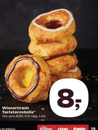 SuperBrugsen Wienerbrøds fastelavnsbolle tilbud