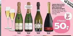 SuperBrugsen Jaume Serra Cava, Barocco Prosecco eller Manfredi Brachetto Suagna tilbud