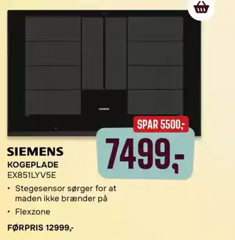 Skousen SIEMENS Kogeplade EX851LYV5E tilbud