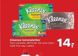 SuperBrugsen Kleenex lommeletter tilbud