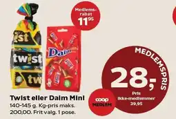 SuperBrugsen Twist eller Daim Mini tilbud